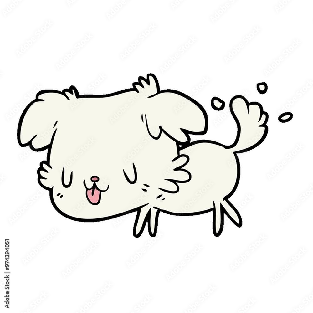 cute cartoon dog wagging tail cute cartoon dog wagging tail
