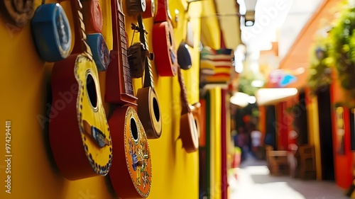 Spanish Heritage: Musical instrument street decor
