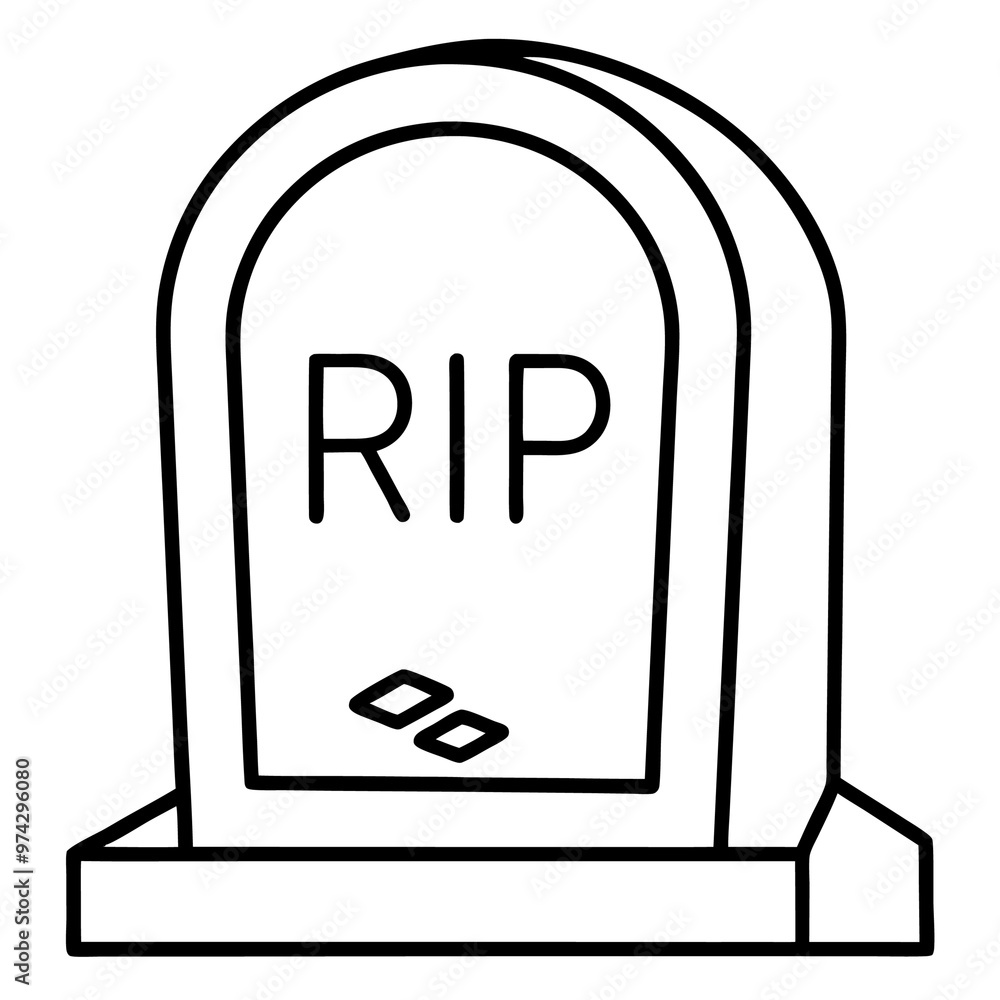 tomb with rip inscription outline coloring book page line art drawing tomb with rip inscription outline coloring book page line art drawing