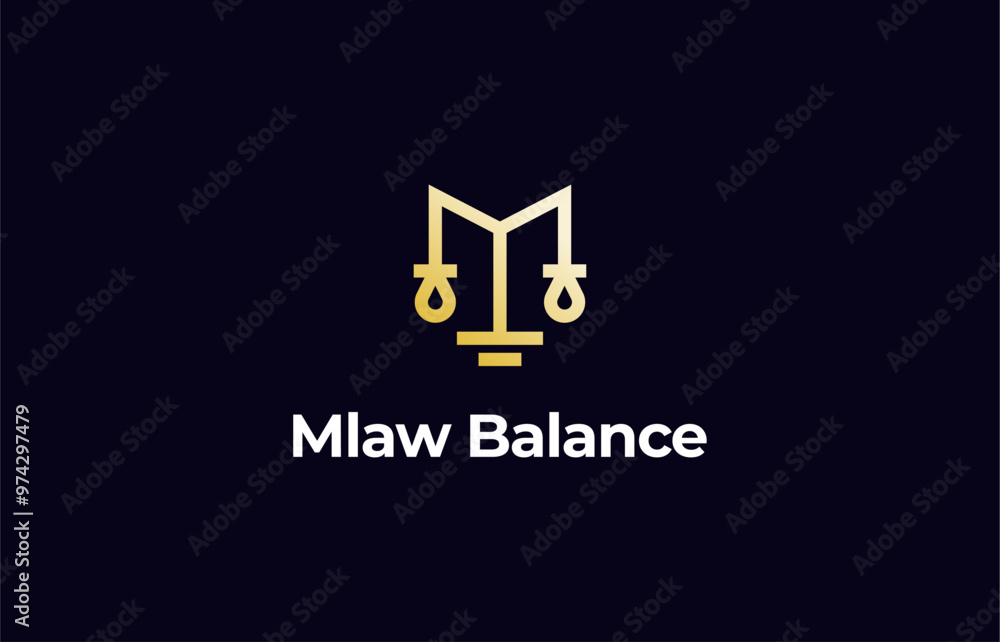 Logo Letter M and Justice Balance or scale. Law firm, Lawyer, judge. Editable file Logo Letter M and Justice Balance or scale. Law firm, Lawyer, judge. Editable file