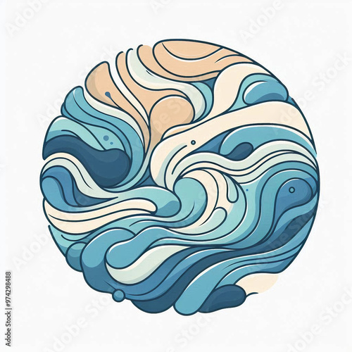 background with waves