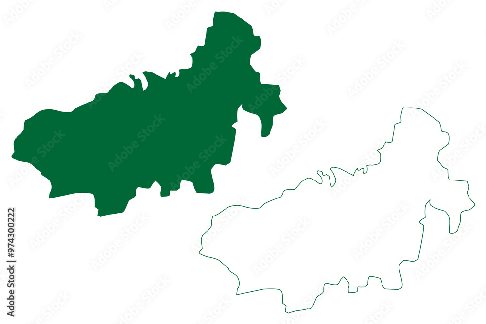 Charkhi Dadri district (Haryana State, Republic of India) map vector illustration, scribble sketch Charkhi Dadri map Charkhi Dadri district (Haryana State, Republic of India) map vector illustration, scribble sketch Charkhi Dadri map