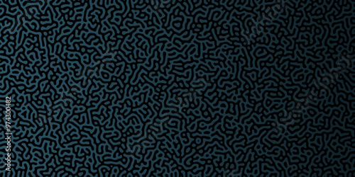 Abstract Reaction-diffusion or Turing pattern natural texture in coral blue gradient colour scheme. Linear design with biological shapes. Organic lines in memphis. abstract turing organic wallpaper.	
