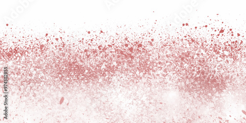 Abstract color splatter on white background. pink powder explosion background with Freeze motion of white powder .Abstract design of dust crystal. Particles explosion screen saver, wallpaper ...