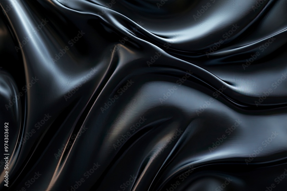 Black gray satin dark fabric texture luxurious shiny that is abstract silk cloth panorama background with patterns soft waves blur beautiful , ai Black gray satin dark fabric texture luxurious shiny that is abstract silk cloth panorama background with patterns soft waves blur beautiful , ai