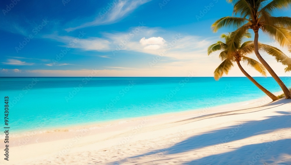 beach with palm trees beach with palm trees