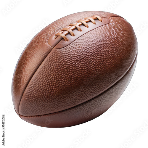 american football isolated on white 