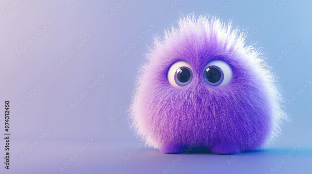 Cute Furry Monster. Cute Furry Monster.