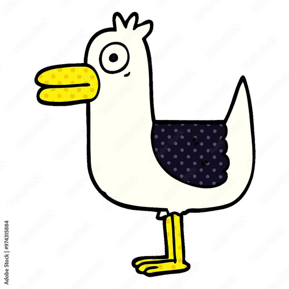 cartoon doodle sea gull cartoon doodle sea gull