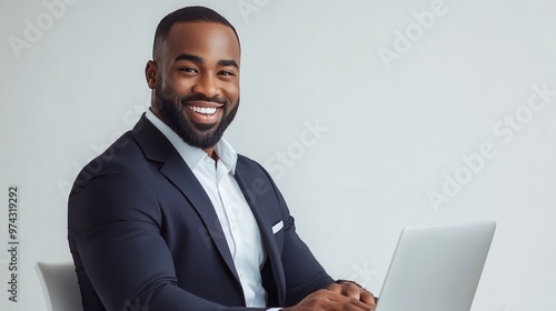 Business man smiling