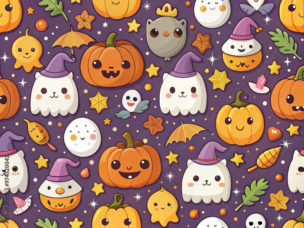 * Happy Halloween wallpaper cute illustrations playful design * Happy Halloween wallpaper cute illustrations playful design