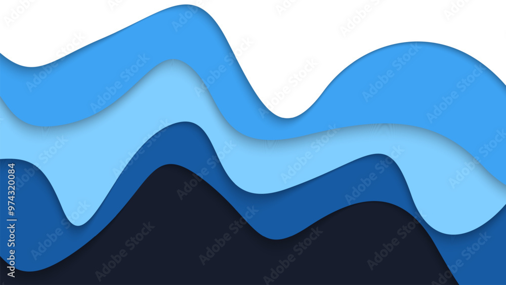Colorful wavy layered background design Colorful wavy layered background design