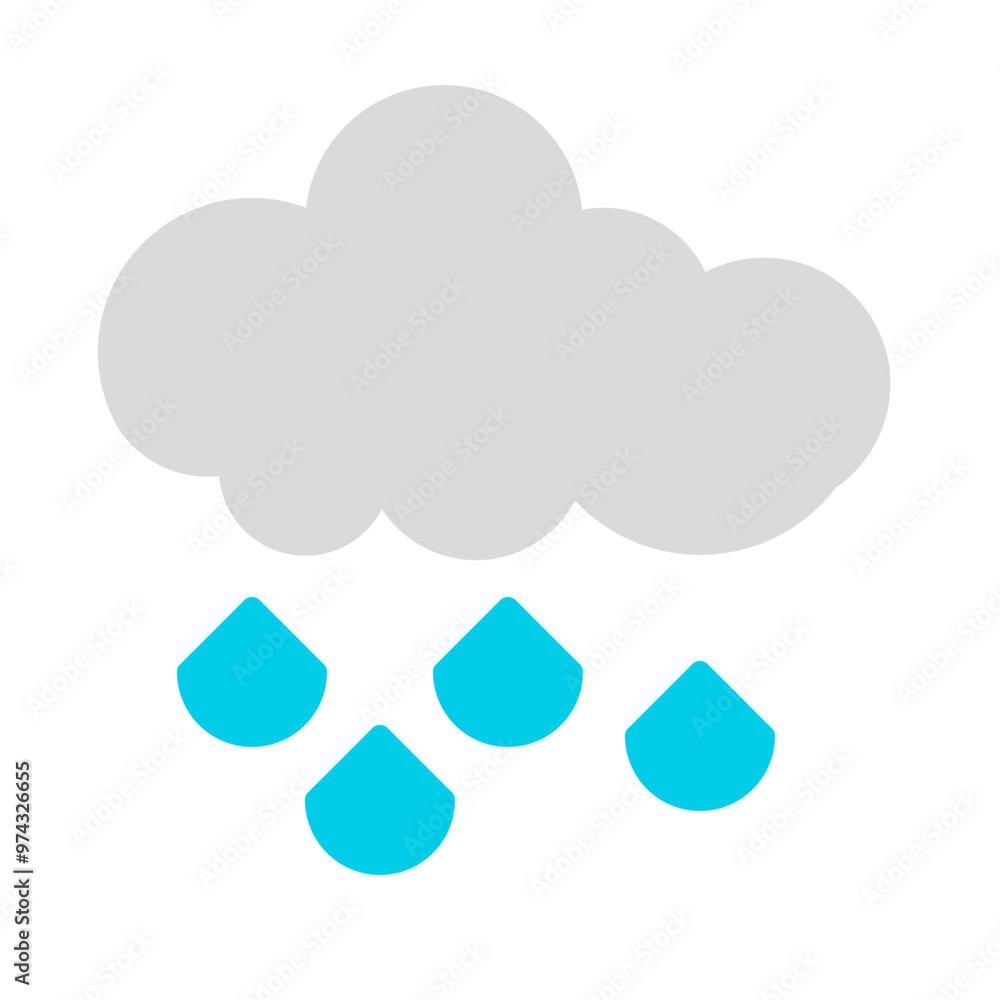 cloud icon vector simple design illustration, weather symbol cloud icon vector simple design illustration, weather symbol