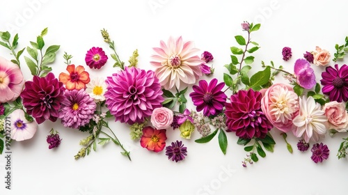 Beautifully arranged bunch of symbolic flowers, placed on a white background, representing emotions of love, hope, and serenity