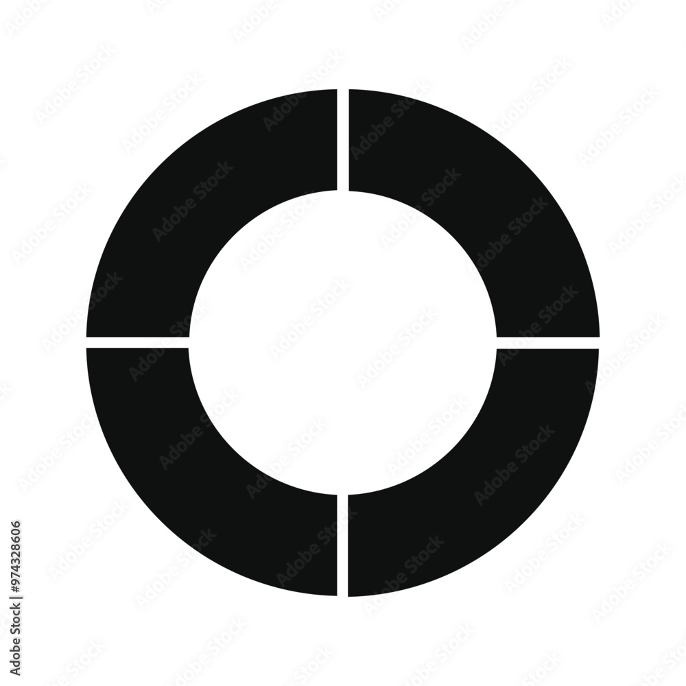 Pie chart diagram Black filled circle Pie chart diagram Black filled circle