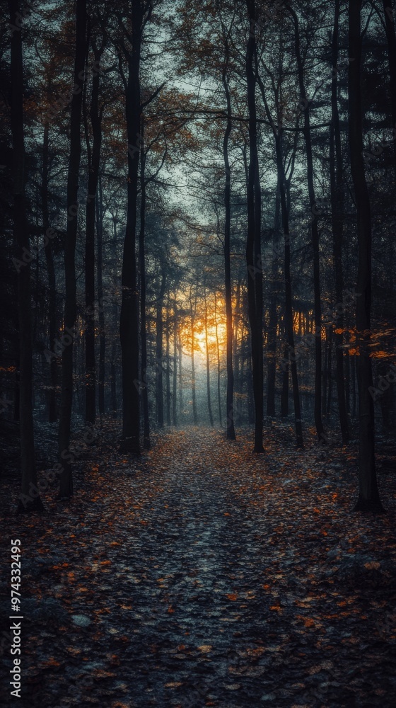 Enchanted Dusk in the Moody Forest Enchanted Dusk in the Moody Forest
