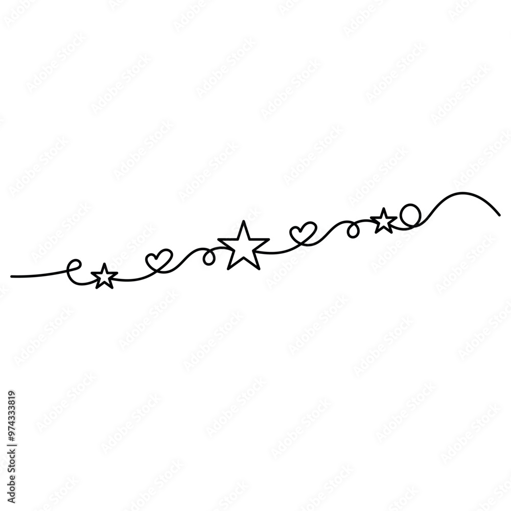Christmas star single line art, continuous one line drawing of Isolated outline vector icon Christmas star single line art, continuous one line drawing of Isolated outline vector icon