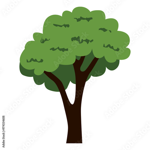 cute tree illustration transparent background