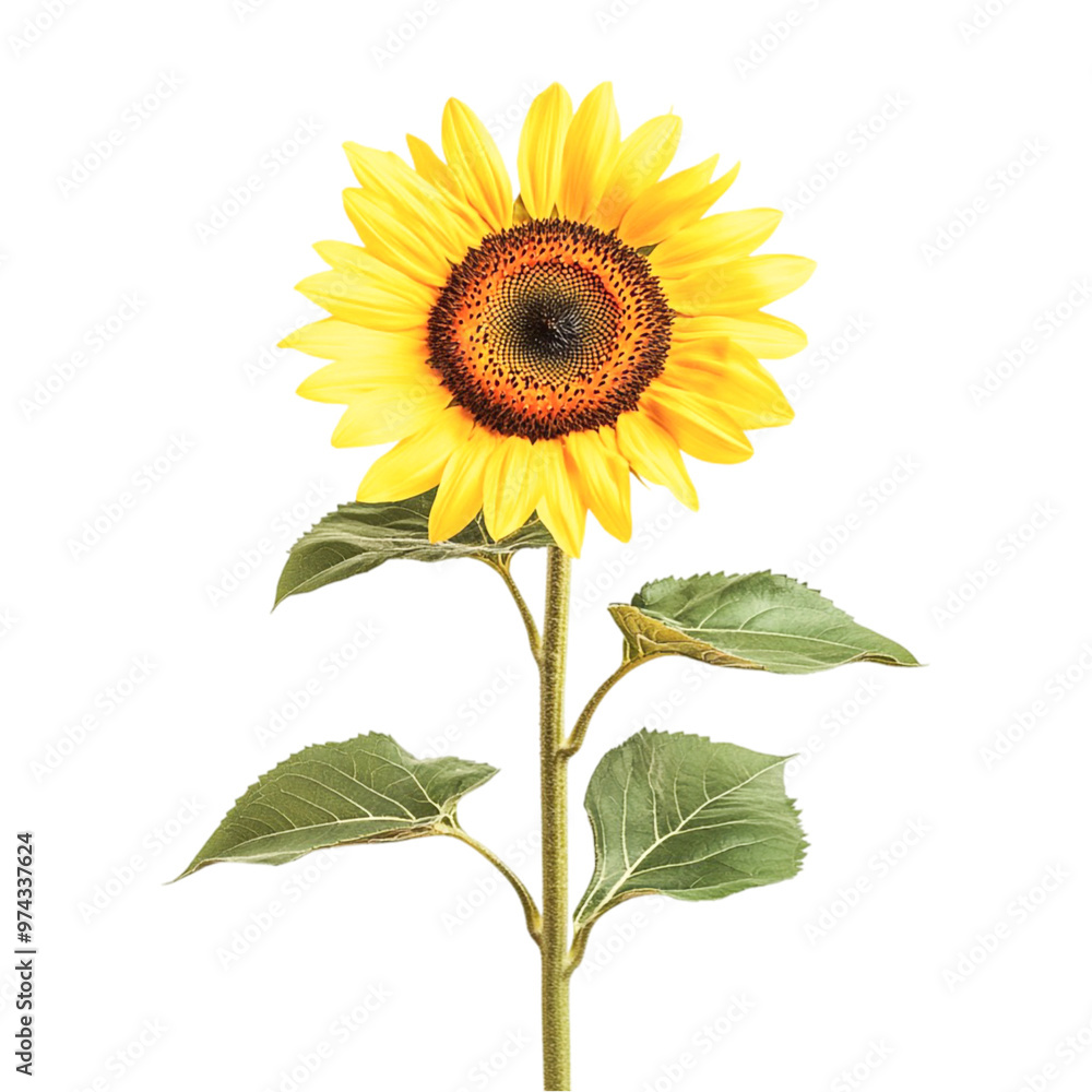 Sunflower isolated on transparent background Sunflower isolated on transparent background