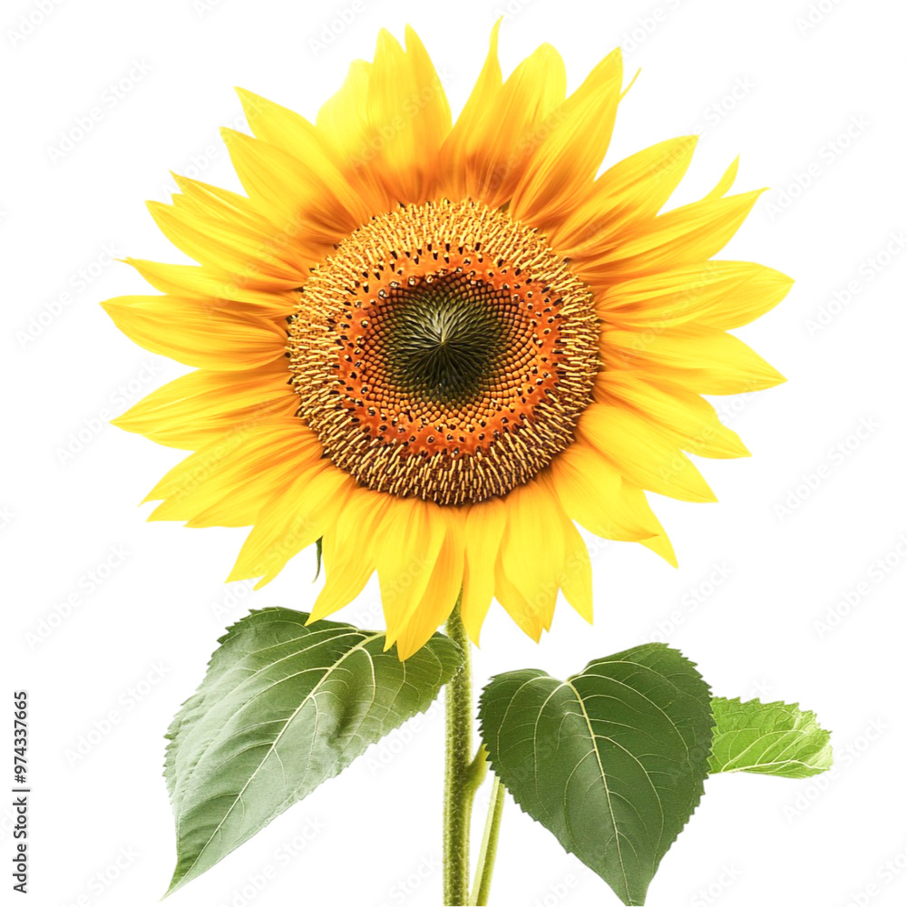 Obraz premium Sunflower isolated on transparent background