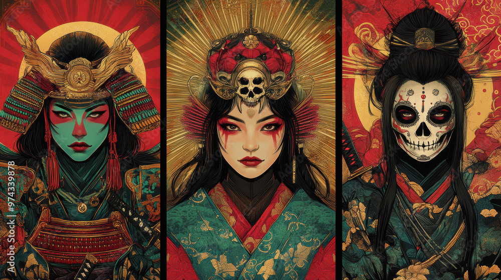 Samurai Women Art. Samurai Women Art.