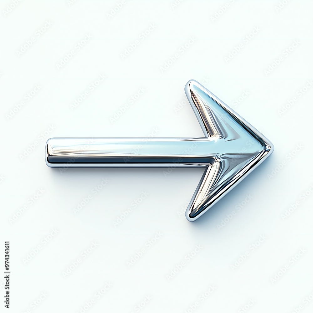 3D Arrow Icon Model in Silver Color Isolated on White Background for Design - New Beautiful Stock Image Illustration AI 3D Arrow Icon Model in Silver Color Isolated on White Background for Design - New Beautiful Stock Image Illustration AI