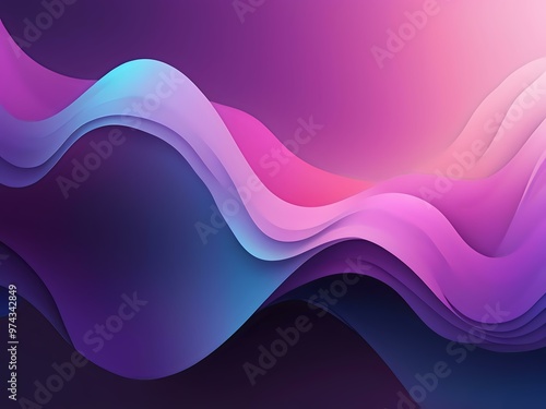 Abstract background gradient base color blue purple pink blurred and wavy	
