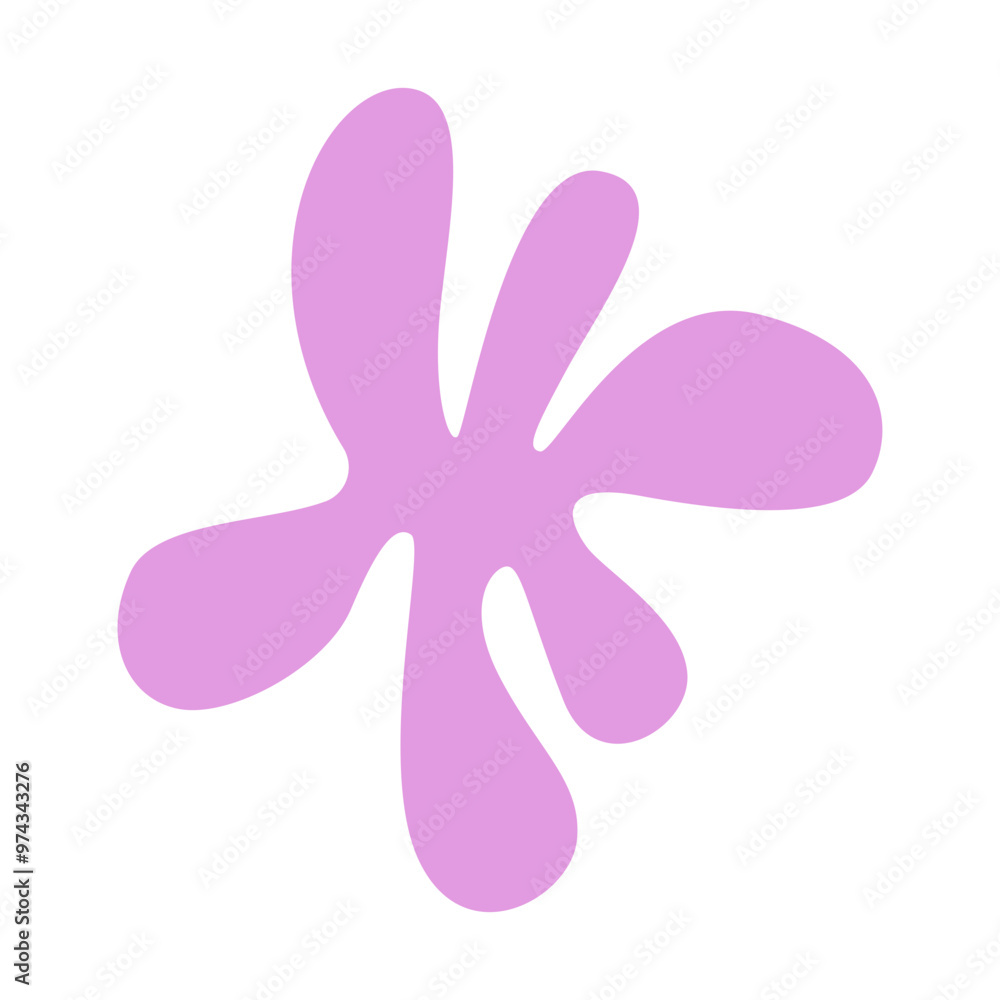 abstract pink floral shape abstract pink floral shape
