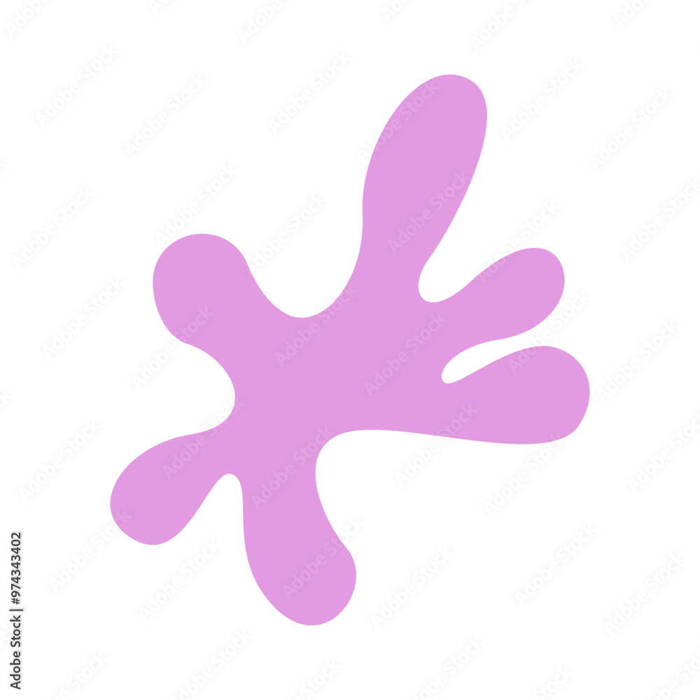 abstract pink floral shape abstract pink floral shape