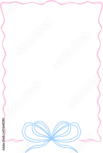 Coquette Pastel Frame for Invitation