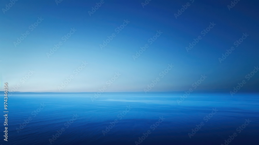 Obraz premium Serene Blue Horizon