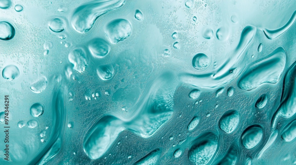 Abstract water droplets creating a soft, textured surface in a tranquil setting Abstract water droplets creating a soft, textured surface in a tranquil setting