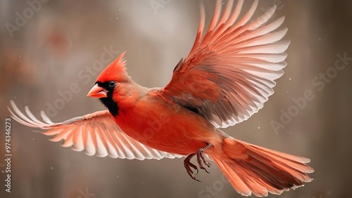 Male Northern Cardinal in flight. HD bird, parrot, animal, nature, red, wildlife, beak, feather, wild, colorful, tropical, branch, portrait, yellow, isolated, avian, birds, cardinal, blue, exotic, phe photo