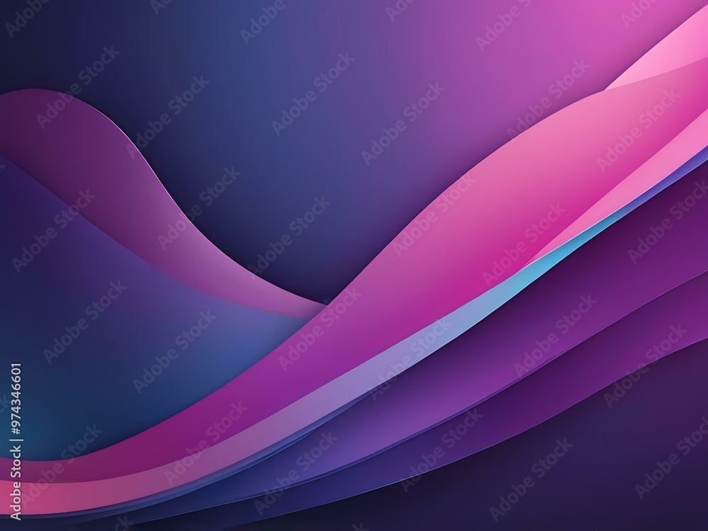 Fototapeta premium Abstract background gradient base color blue purple pink blurred and wavy