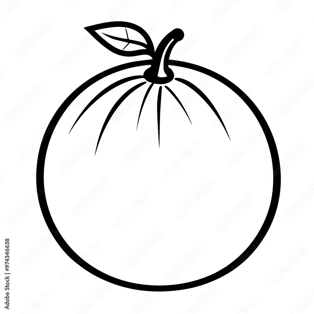 Simplistic vector outline of a Chinese pear icon for versatile use. Simplistic vector outline of a Chinese pear icon for versatile use.