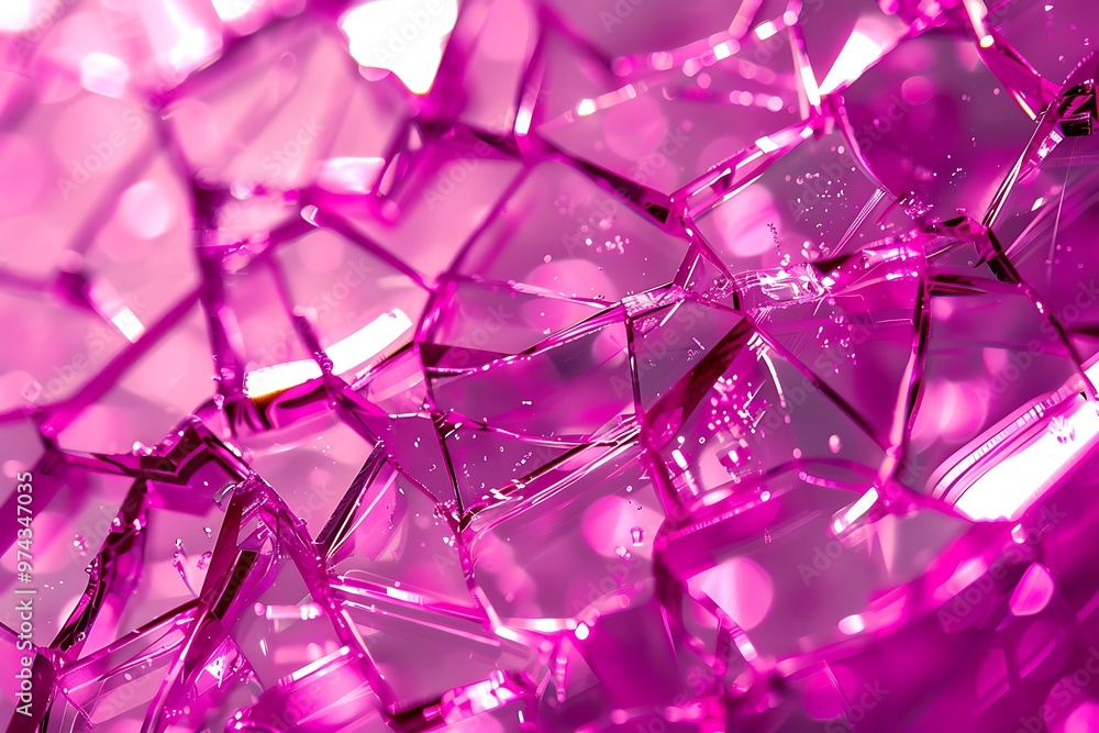 Abstract shiny background with pink color crystals, Gem stones close-up, Magical effect of glass shards on a holographic background, displaying a spectrum of colors with a focus on pink and purple .
Abstract shiny background with pink color crystals, Gem stones close-up, Magical effect of glass shards on a holographic background, displaying a spectrum of colors with a focus on pink and purple .