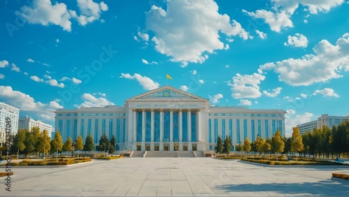 Nur-Sultan, Kazakhstan - SETEMBER 29, 2024: White House of Government Akorda, Astana city High quality HD 4K architecture, building, sky, house, city, landmark, historic, travel, palace, government, r photo