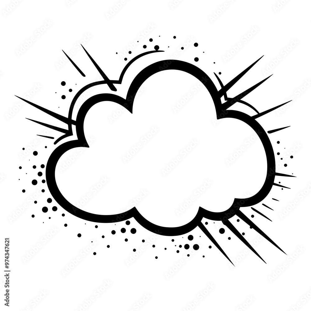 Clean vector outline of a speech bubble icon for versatile applications. Clean vector outline of a speech bubble icon for versatile applications.