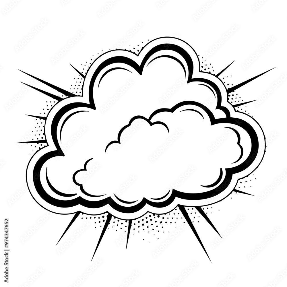 Clean vector outline of a speech bubble icon for versatile applications. Clean vector outline of a speech bubble icon for versatile applications.