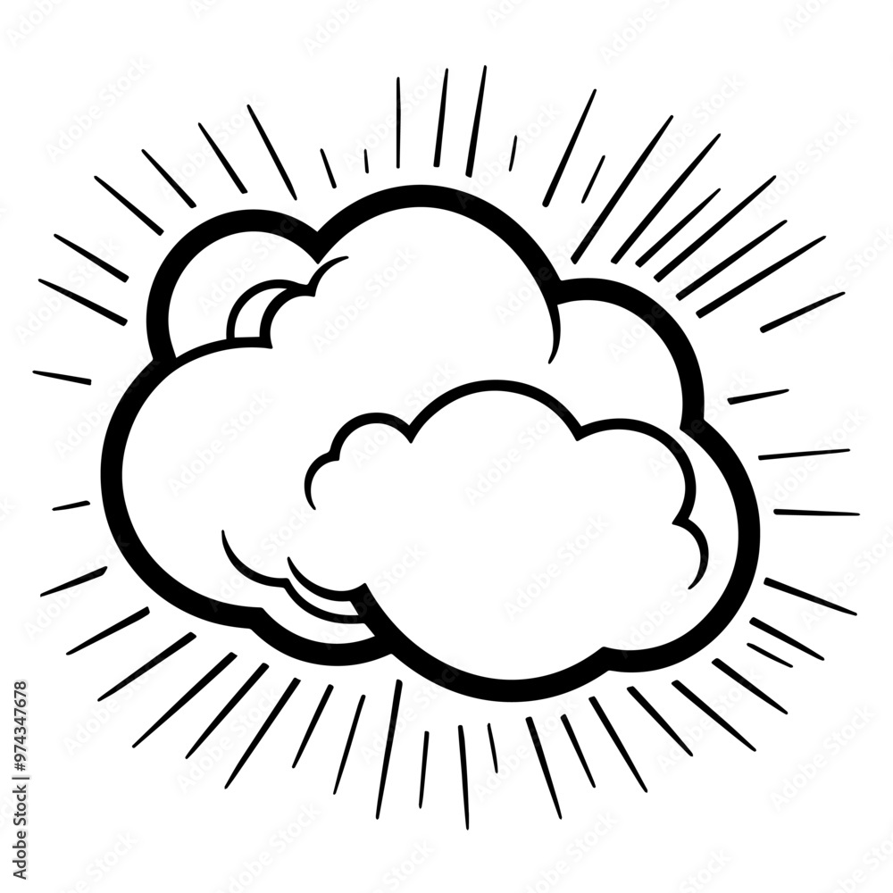 Clean vector outline of a speech bubble icon for versatile applications. Clean vector outline of a speech bubble icon for versatile applications.