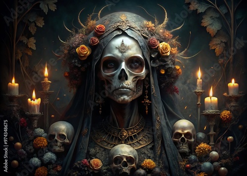 macabre morbid fascination dark art eerie supernatural atmosphere