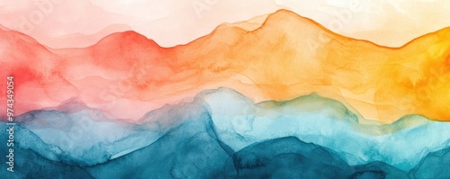 Light brush strokes, abstract design, soft glowing tones, watercolor style