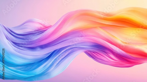 Multicolored stream motion, brush stroke textures, flowing abstract design, watercolor style