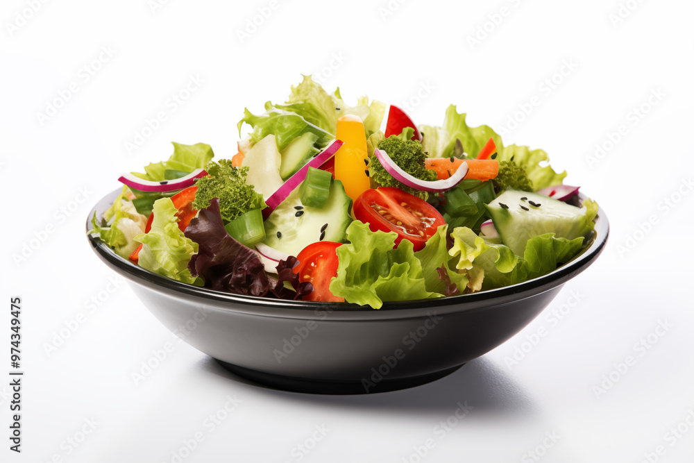 delicious salad on isolated white background delicious salad on isolated white background