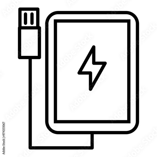 tablet charger icon