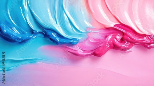 Abstract wet brushstrokes, dynamic motion, multicolor palette, watercolor style