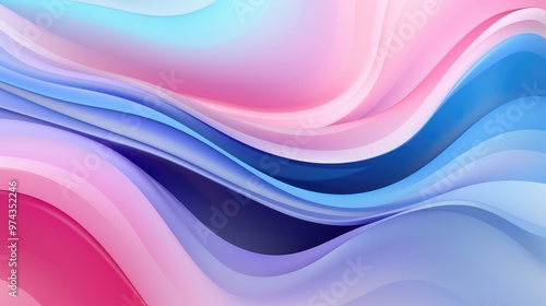 Abstract background with soft, flowing lines in shades of pink, blue, and purple. The colors blend seamlessly, creating a sense of movement and depth.