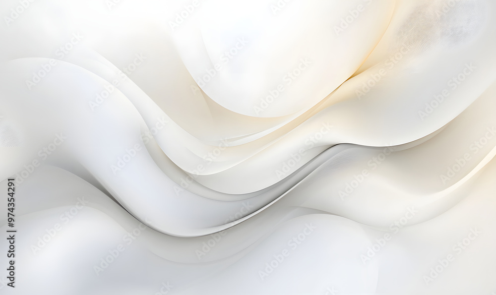 Obraz premium Minimalist yet luxurious white world wallpaper