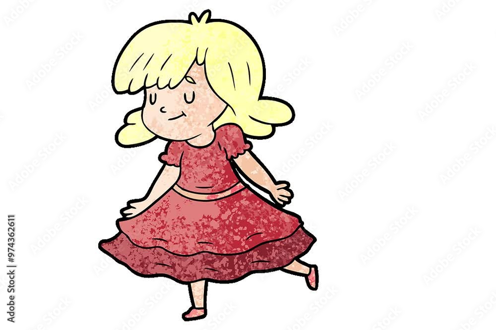 cartoon happy girl cartoon happy girl