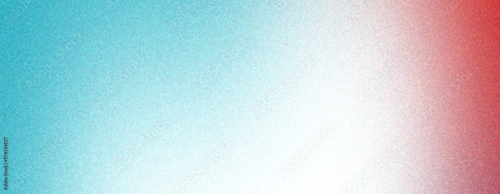 Abstract grainy gradient background with cyan white and red colors, noise effect, banner poster cover design. Abstract grainy gradient background with cyan white and red colors, noise effect, banner poster cover design.